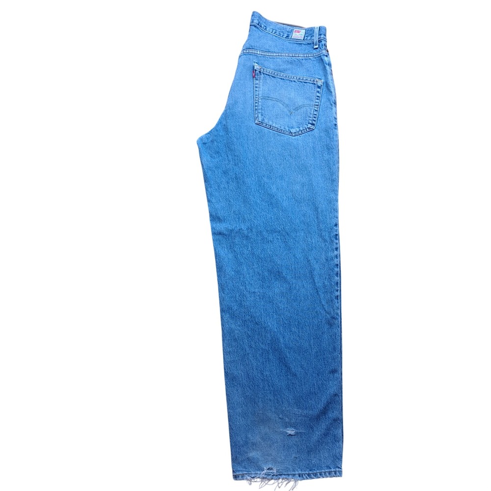 Levi's Dry Goods Jeans Mens 36x31 Blue Fair Distressed Straight Leg Denim - Picture 12 of 16